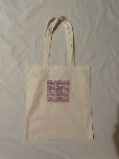 Cotton Tote Bag: Lavender Hand Block Printed, Eco-Friendly, Natural, High Quality